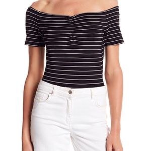 NWT Kendall & Kylie off the shoulder bodysuit